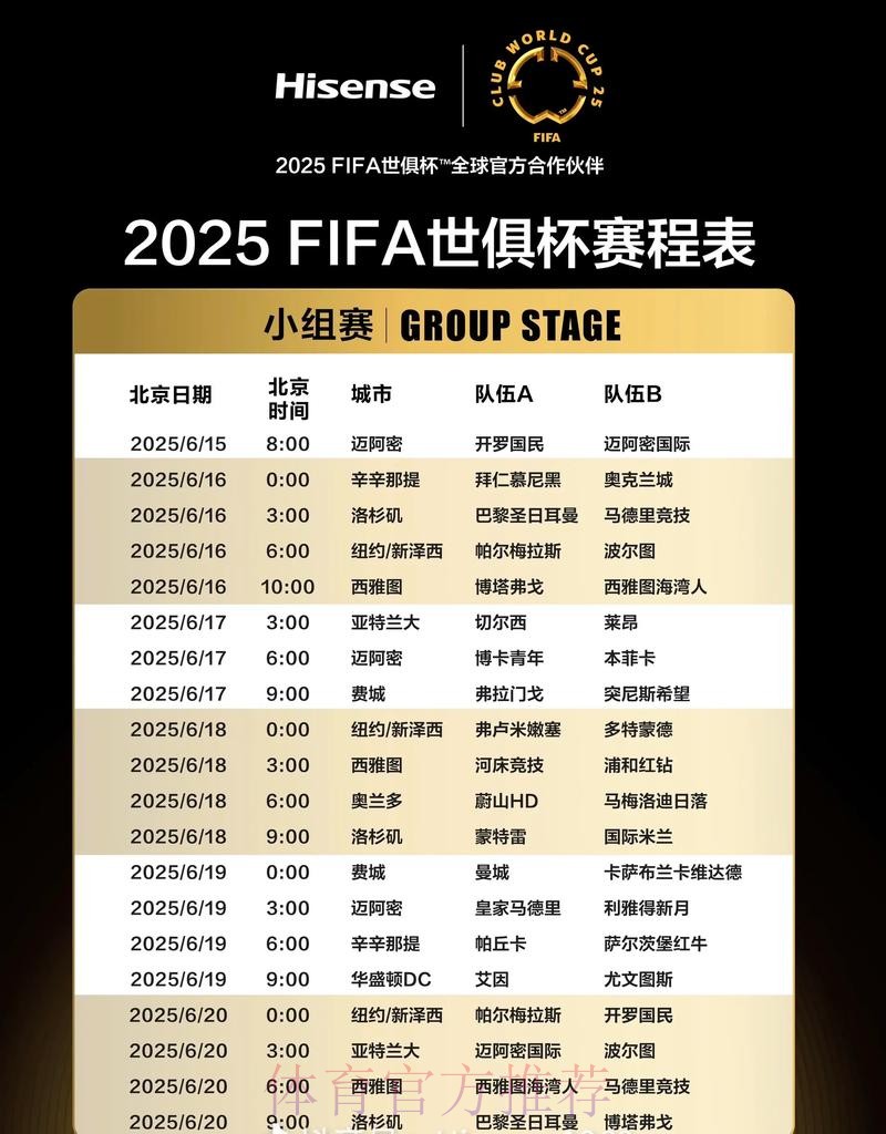 最新世界杯赛程安排表攻略